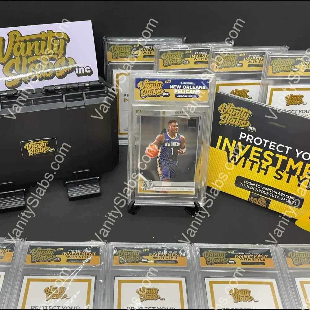 5-Pack 35pt Vanity Slabs Bundle (includes free military case & random trading card)