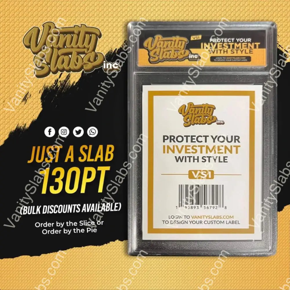 Vanity Slabs Holder 130Pt Thickness For Thick Rpa Patch Size Trading Cards Baseball Football Hockey