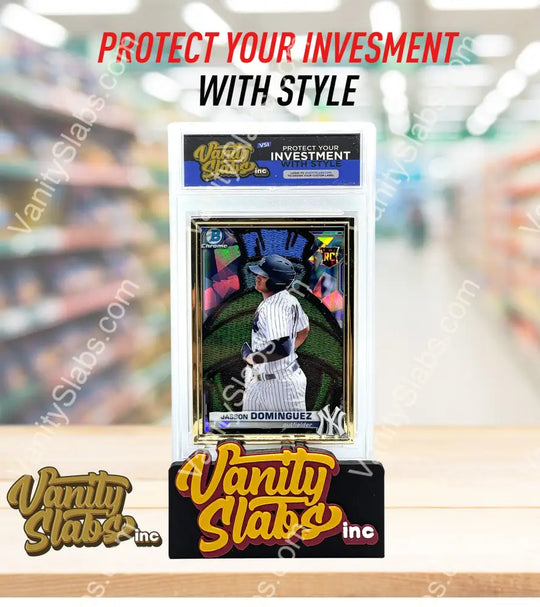 Vanity Slabs Holder For Baseball Football Basketball And Non Sports Collectible Trading Cards